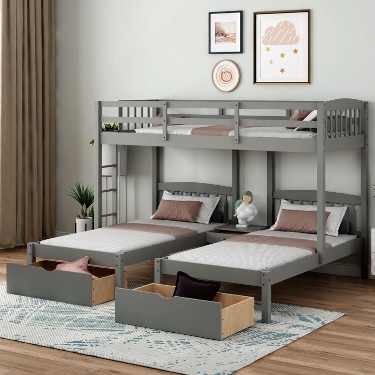 Wayfair bunk beds twin deals over twin